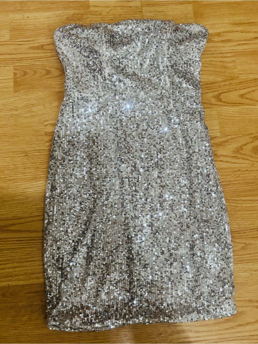 Sparkling champagne Sequin mini dress